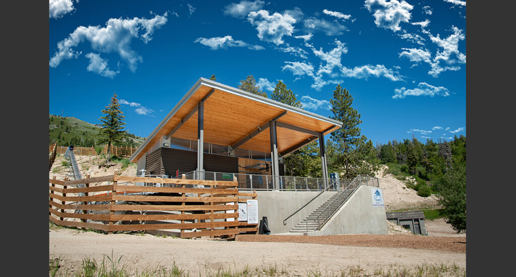 Bogus Basin Alpine Mountain Coaster Loading Station